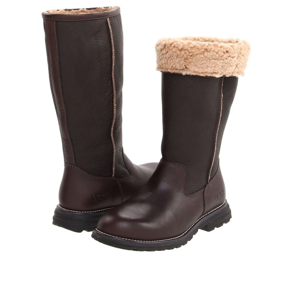 *NWT* UGG Brooks Tall Leather/Shearling Boots